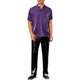 thumbnail image 2 of Camisetas Polo Brillantes INSPIRE CHIC para Hombre, Tops Cortos de Manga Disco Metálicos 2XL Morado, 2 of 5
