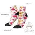thumbnail image 4 of Uemuo Watermelon Printed Crew Socks, Moisture-Wicking Socks, Athletic Socks for Men Breathable Cushion Socks Casual Sport Socks for Running Traveling, 4 of 6