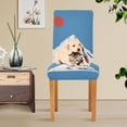 thumbnail image 4 of Yayeee 2 Pack Dining Chair Covers Stretch Parson Chairs Slipcovers Seat Protector, Snow Mountain, 4 of 6