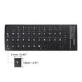 thumbnail image 2 of Uxcell German Keyboard Layout Stickers Computer Replacement Cover Universal Black Background White Lettering, 2 Pack, 2 of 5
