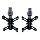 thumbnail image 1 of Pedal de bicicleta de carretera de liberación rápida con adaptador de extensión de pedal antideslizante Rodamientos ultraligeros de 9/16 pulgadas para Negro Macarena Pedal de bicicleta ligero, 1 of 8