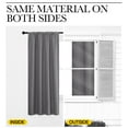 thumbnail image 3 of NICETOWN Grey Blackout Curtains Thermal Insulated Rod Pocket Window Drapes for Bedroom 34x63 inch, 2 Panels, 3 of 8