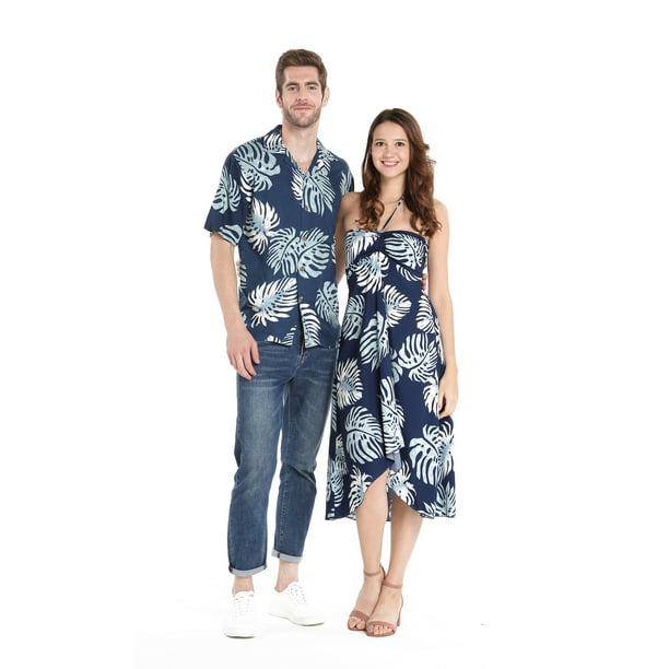 Hawaii Hangover - Couple Matching Hawaiian Luau Party Outfit Set Shirt ...
