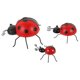 thumbnail image 4 of 3pcs Simulation Ladybug Adornments Outdoor Iron Art Ladybug Decorations, 4 of 4