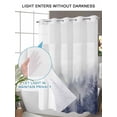 thumbnail image 4 of No Hook Cloth Fabric Shower Curtain with Snap in Liner, Blue Mist Forest Waterproof Shower Curtains Set with See Through Top Window, Pine Larch Trees Natural Landscape Bath Curtains Shower 66"x72", 4 of 6