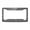 Black, variant on 1-Piece Square-Hole License Plate Frame, Sparkling Cute Rhinestones, Stainless Steel Material, Unisex, black