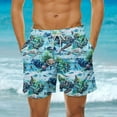 thumbnail image 2 of Summer Savings Clearance! Stamzod Mens Shorts Plus Size Hawaiian Beach Mens Board Shorts Fashion Print Quick Dry Mens Swim Trunks With Drawstring, 2 of 6