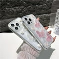 thumbnail image 3 of 3D Laser Butterfly Flower Soft  for iPhone Case (Pink,iPhone 13 Pro), 3 of 6
