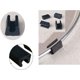 thumbnail image 4 of Almohadillas para patas de silla, 12 Uds., extremo de tubo redondo, pie, mesa, sillón, muebles, forma rectangular, plástico antideslizante, 10mm, Kuyhfg Sin marca, 4 of 5
