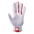 thumbnail image 2 of Mizuno Gant de Frappe de Baseball pour Jeunes MVP, Blanc-Rouge, Grand, 2 of 3