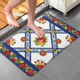 thumbnail image 4 of Pioneer Flower Floral Print Pattern Bathroom Rugs Mat, Non Slip Microfiber Bathroom Rug with Rubber Backing, Soft Mats for Bathroom Floor Tub Shower, 20"x32", 4 of 5