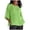 #07Green, variant on Linen Shirts for Women Solid Color Basic 3/4 Sleeve Tops Summer Casual Crewneck Tunic Top Plus Size Vacation Blouses Blue S