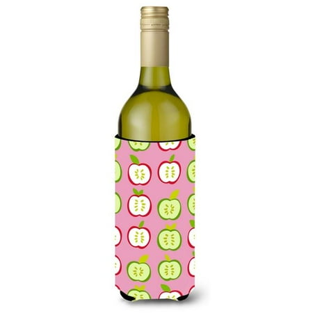 

Apples on Pink Wine Bottle Beverge Insulator Hugger