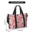 thumbnail image 2 of Travel Duffle Bag Rose Flowers Pink Travel Tote Bags Carry on Luggage Waterproof Weekender Bags with Top Handle Adjustable Shoulde Strap for Travel Gym, 2 of 5