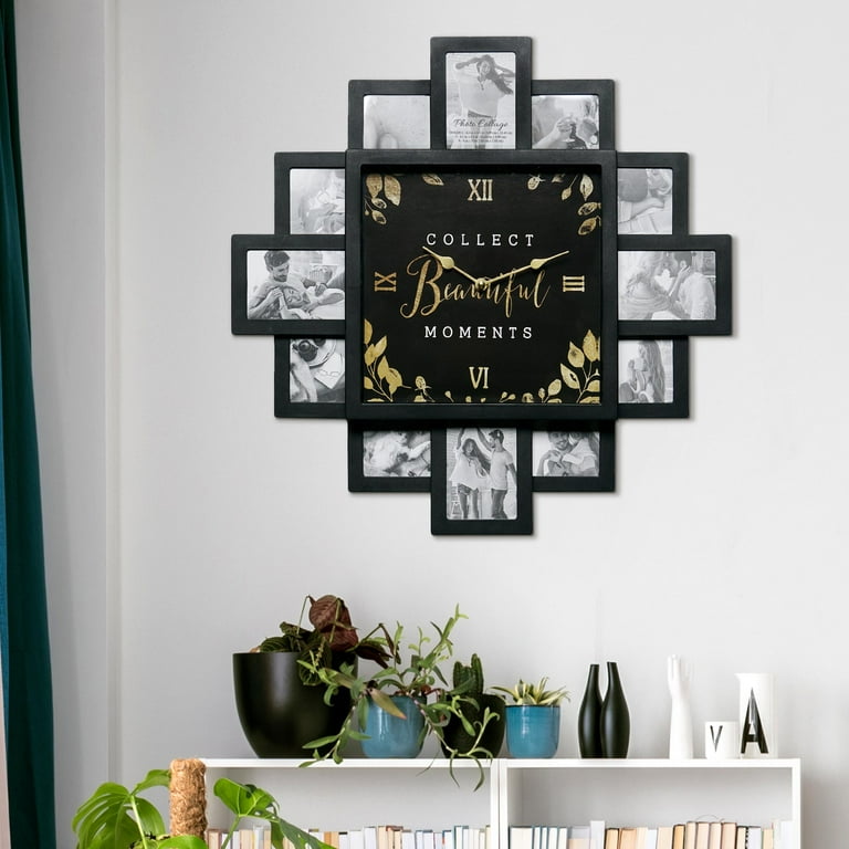 Crystal Art Gallery Beautiful Moments Wall Clock - Rustic Black