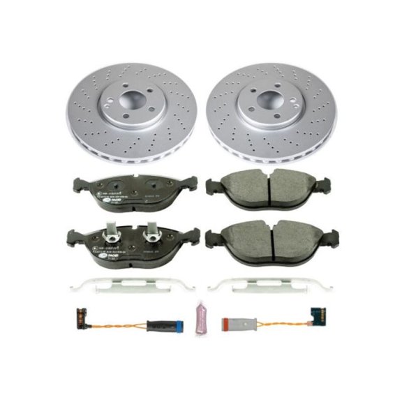 Power Stop Front Euro-Stop ECE-R90 Certified Brake Pad and Rotor Kit ESK5118