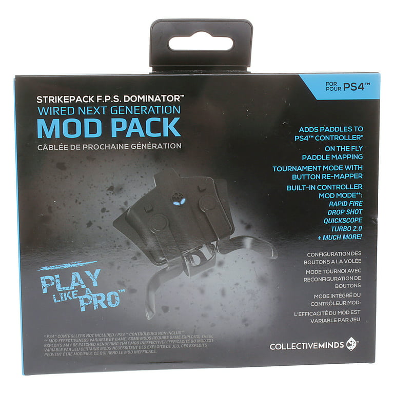 Collective Minds PS4 Strikepack F.P.S. Dominator Wired Next Generation Mod  Pack, Black 