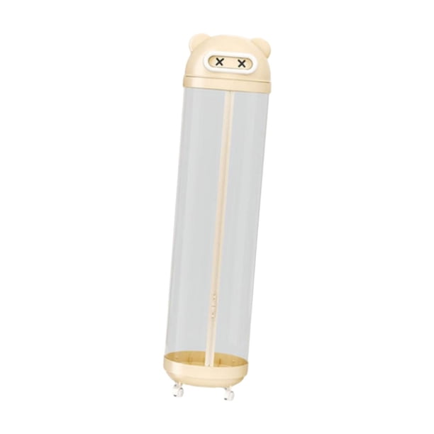 Caja de almacenamiento de caja de juguetes contenedor portátil estable lindo contenedor alto organizador contenedor para guardería rompecabezas de amarillo