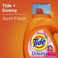 thumbnail image 4 of Tide Plus Downy April Fresh Scent Liquid Laundry Detergent, 46 oz, 29 loads, 4 of 9