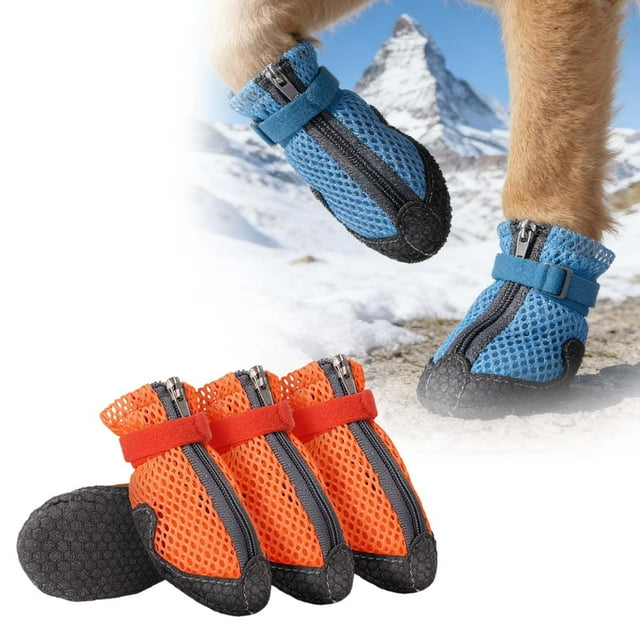Stylish Breathable Dog Shoes For All Season Outdoor And Comfortable Walking Support