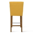 thumbnail image 5 of Veryke Upholstered Counter Height Dining Chair, 26" H Seat Height Barstool, Set of 2, Yellow, 5 of 8