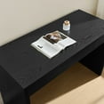 thumbnail image 5 of SICOTAS 47.4 inch Computer Desk with Drawer, Wood Writing Desk Set of 2, Small Study Table for Home Office in Black, 5 of 9
