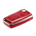 thumbnail image 1 of Funda para mando a distancia compatible con Volkswagen Golf 7 Polo 2G 6R 6C, TPU duradero, rojo, 3 botones, protector de mando a distancia, 1 of 1