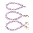 thumbnail image 2 of Pearl Wristlet Strap Bracelet,3Pcs Pearl Key Chain Pearl Phone Chain Pearl Hand Wrist Lanyard Leading Edge Technology, 2 of 12