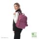 thumbnail image 2 of TOTTO Mochila Mediana para Mujer Porta Laptop 14 Repelente a Líquidos | Escuela - Oficina - Viaje |  vino M, 2 of 7