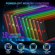 SANPTENT RGB 15W Large Keyboard Pad Wireless Charger Gaming Mouse Pad, Desk Mat with 10 Light Modes, Keyboard Pad with Non-Slip Rubber Base, Waterproof Desk Pad for Home Office Decor