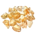 thumbnail image 1 of Fire Glass for Fire Pit, 2-3mm(1/9") High Luster Natural Glass Rocks, Brown, 1 of 3