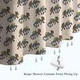 thumbnail image 6 of Light Pink Bigfoot and Mountain Pattern Shower Curtain 36"x72" ,Bathroom Decorative Shower Curtains Set with 12 Hooks,Modern Waterproof Washable Shower Curtain, 6 of 6