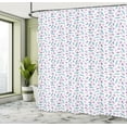 thumbnail image 5 of Ambesonne Dragon Shower Curtain, Repeating Pattern of Feather, 69"Wx70"L, Pale Pink Pale Blue, 5 of 5