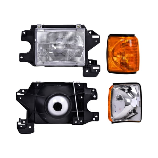 Faro F-150 DEPO 1987 A 1991 Negro C/Cto Lado Derecho