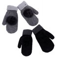 thumbnail image 2 of Mizh 2 Pairs Winter Mitten Gloves Lovely Warm Fleece Lined Thermal Mitten for Woman, 2 of 7