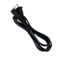thumbnail image 1 of TV Power Cord 59inch For : 2 Prong AC Wall Plug 2 Slot Two Flat 8 Suffix Power Cords With Holes, 1 of 6