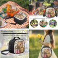 thumbnail image 6 of Bulopur Girls 17 Inch School Backpack 4 Piece Capybara Print Bookbag with Lunch Box, Water Bottle Holder and Pencil Case for Elementary Girls, 6 of 8