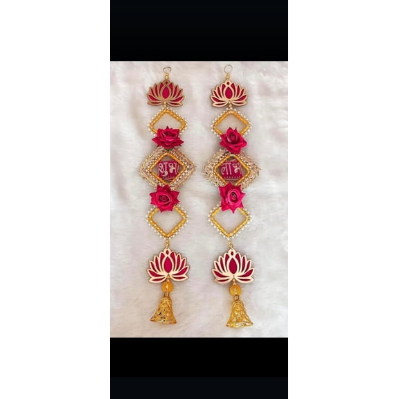 Swadeshi Desire™Shubh Labh Hanging Wall - Best for Home Decor, Diwali Decoration (Pack of 2)