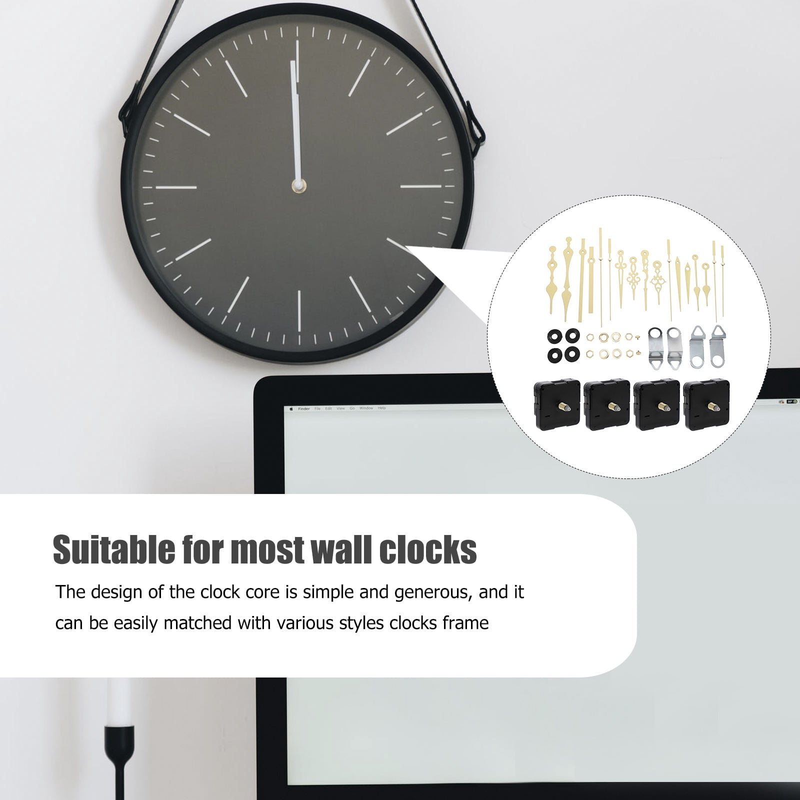 unbranded 12 Sets  Replacing Quartz Clock Movements Clock Mechanism DIY Clock Pointer Part