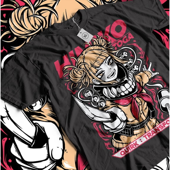 Himiko Toga T-ShirtMy Hero Academia Izuku Midoriya Girl Kawaii Shirt All Size