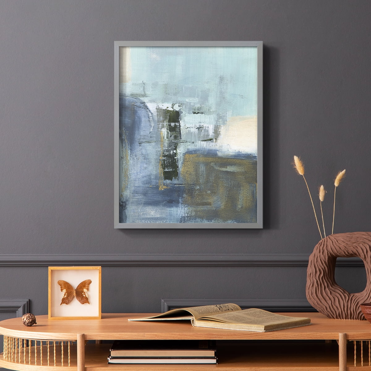 Sand Pond Summer I in Gray Solid Wood 8 x 10 Framed Print
