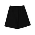 thumbnail image 4 of PEASKJP Toddler Kids Lightweight Breathable Jogger Shorts Summer Hawaii Beach Shorts Elastic Waist Causal Shorts 2-12 Years (Black,5-6 Years), 4 of 4