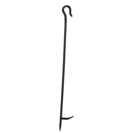 Dagan POKER-2 Individual Hearth & Fire Pit Tool with Hook Handle - Poker, Black
