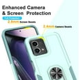 thumbnail image 3 of for Moto G Power 5G 2023 & Moto G 5G 2023 Case with Tempered Glass Screen Protector,Heavy-Duty Tough Rugged Phone Case Cover with Ring Holder Kickstand for Moto G Power 5G 2023 [Mint Green], 3 of 13