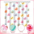 thumbnail image 4 of Valentines Shower Curtain, Colorful Candy Heart Shower Curtain Valentines Day Shower Curtain for Bathroom, Waterproof Fabric Valentine''s Bathroom Curtains with 12 Hooks, 72" x 72", 4 of 8