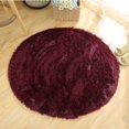 thumbnail image 2 of Soft Shaggy Area Round Rug Living Room chair mat Carpet Bedroom Floor Mat Carpet, 2 of 8