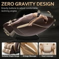 thumbnail image 4 of BILITOK Massage Chair with Zero Gravity Heating and Bluetooth Functions Easy to Use at Home (Brown), 4 of 7