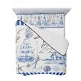 thumbnail image 7 of Coastal Blue Full Size Down Alternative Comforter, Lightweight Comforter Quilt Bedding Set with Pillow Shams Ocean Nautical Lighthouse Starfish Anchor All Seasons Bed Comforter Duvet Insert 78"x90", 7 of 7