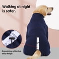 thumbnail image 3 of HQREA Winter Dog Coat Warm Adjustable 4 Legged Medium Large Dogs Jumpsuit Sweater Pajamas, 3 of 6