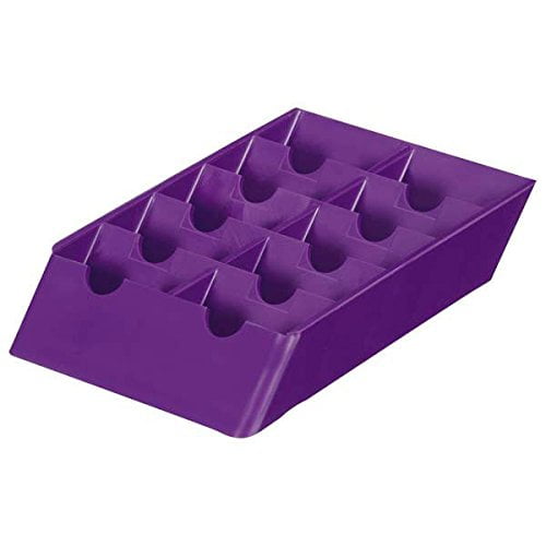 Fits Andis, Oster, Wahl, PediPaws etc Blade Racks for Groomer Barber Stylist - Store Protect Clipper & Trimmer Blades(4 Blade Racks Purple)